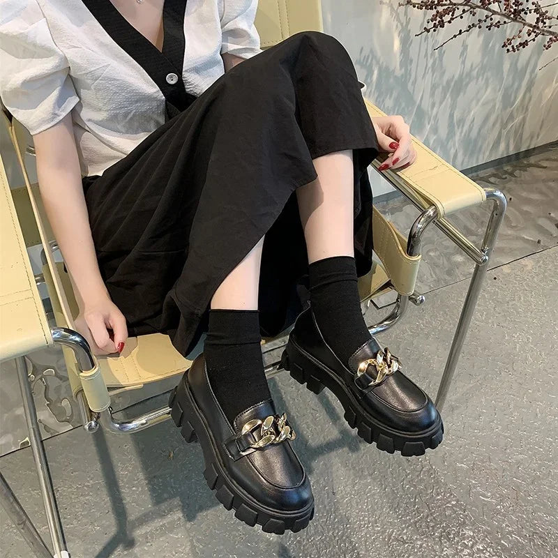 Suede Platform NonSlip Walking Casual Trend Spring Autumn Flats Loafers