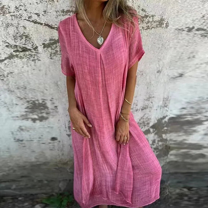 Ivanna Effortless and Chic Summer Dress for Women Feminine Flowy Style