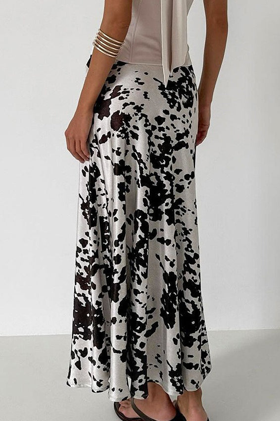 Vintage Cow Print Skirt
