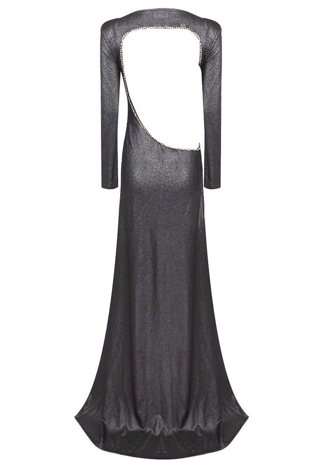 Cut Out Stylish Backless Gown