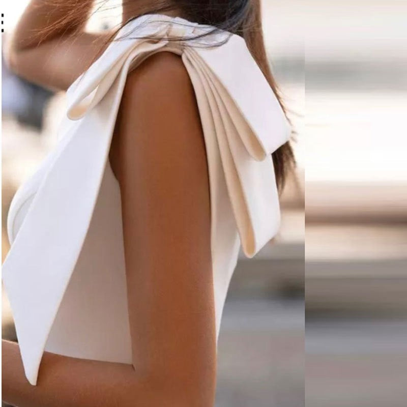 Rocío Premium Fashion Fishtail Wedding Dress Slimming Shoulder Statement Occasion Edit