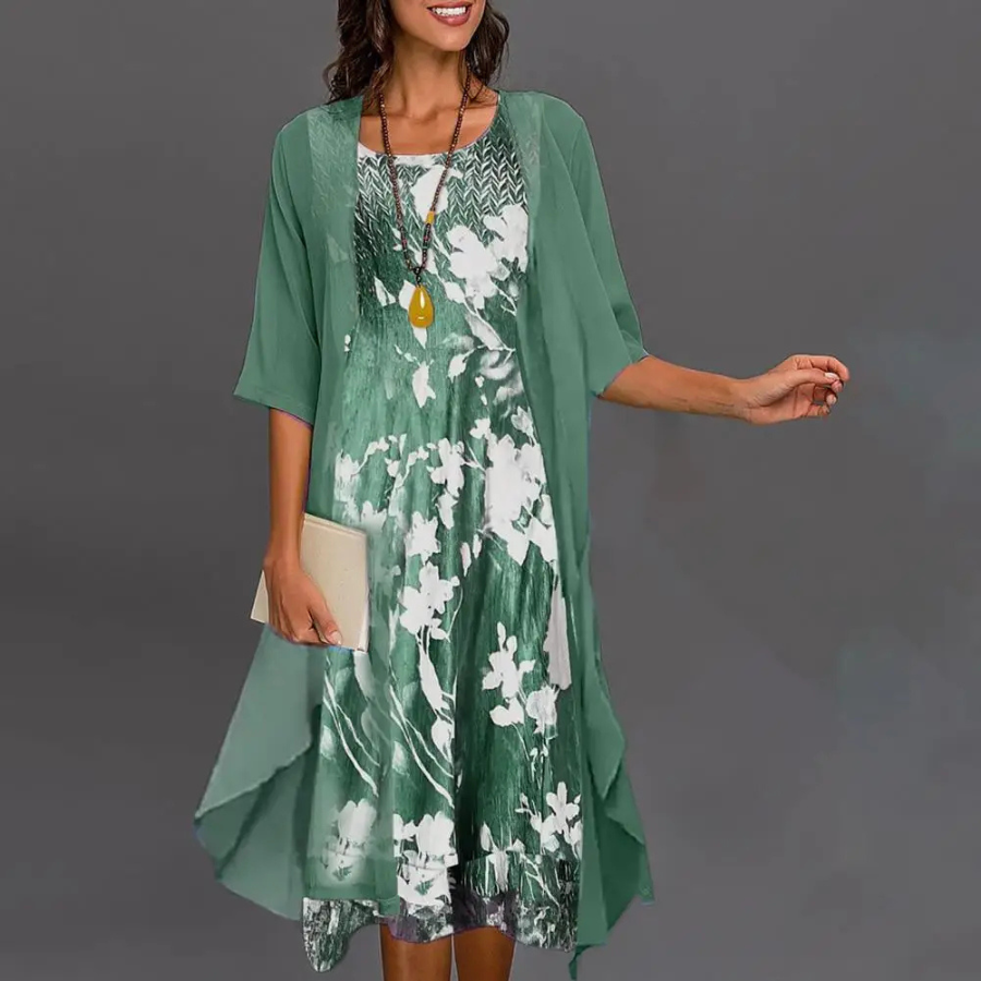 Trina Statement Evening Cardigan Dress for Women Premium Wardrobe Essential