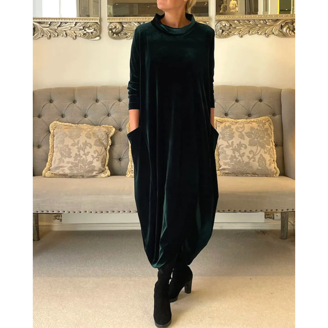 Galatea Chic Dress with Pockets Evening Wear Edit