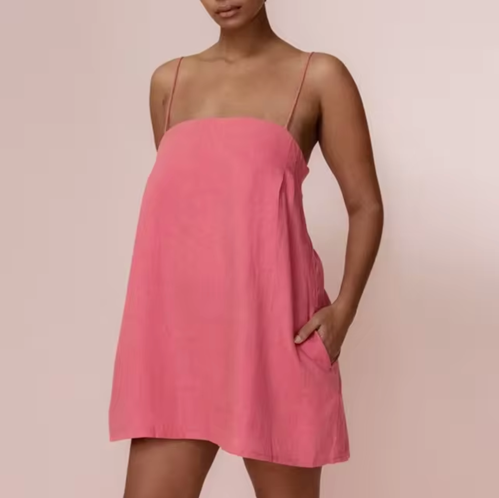 Adria Statement Short Linen and Cotton Dress Boutique Collection