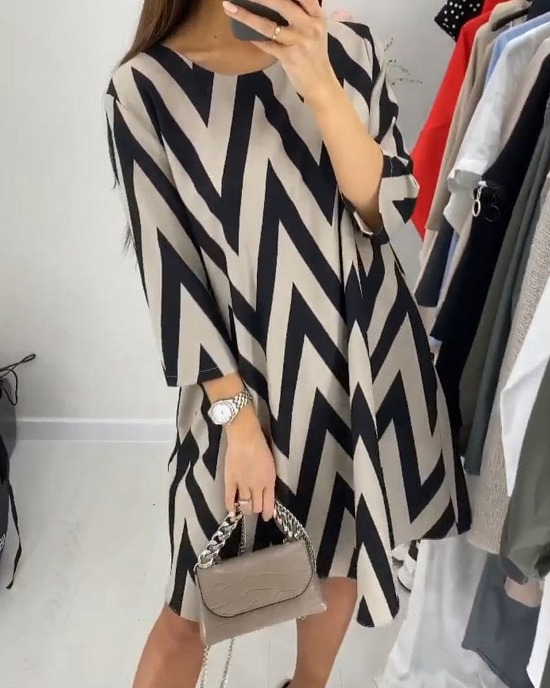 Helga Modern and Comfortable Summer Dress for Women Office and Evening
