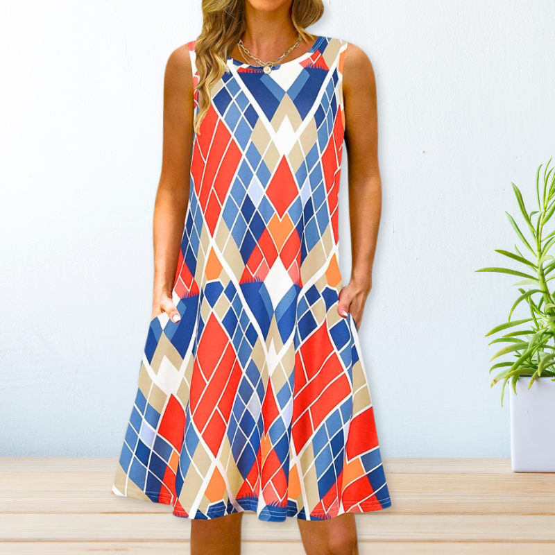 Norma Aesthetic Printed Loose Dress Boutique Collection