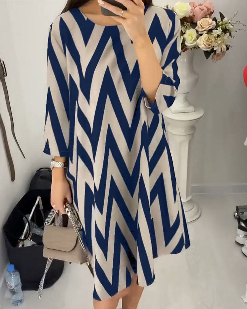 Amparo Effortless Printed Dress Premium Wardrobe Essential