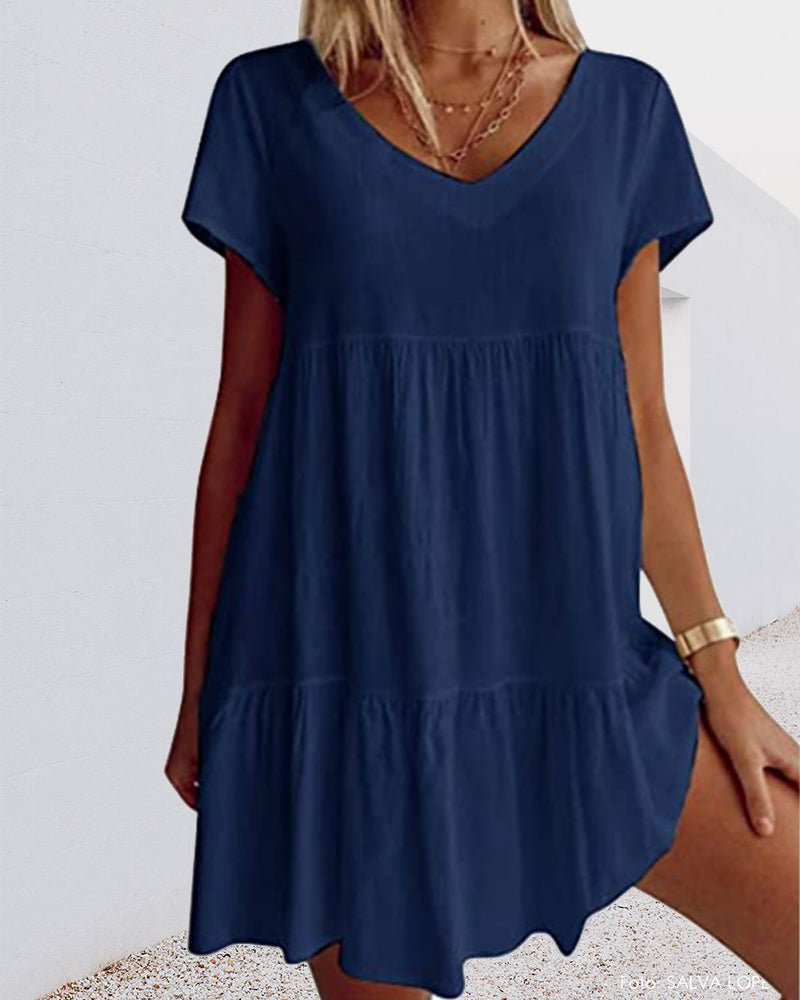 Susana Womens Summer Dress Elegant Dress for Layered Outfit Styling