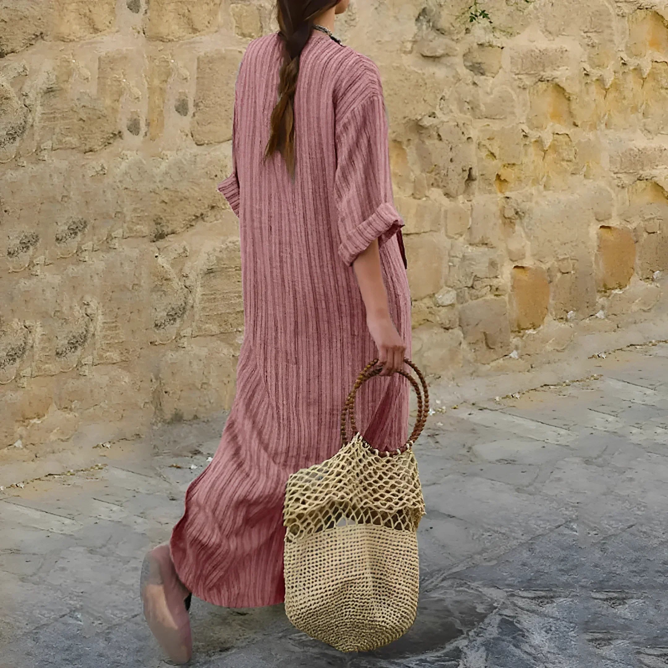 Natasha Chic Cotton and Linen Dress Silhouette Collection