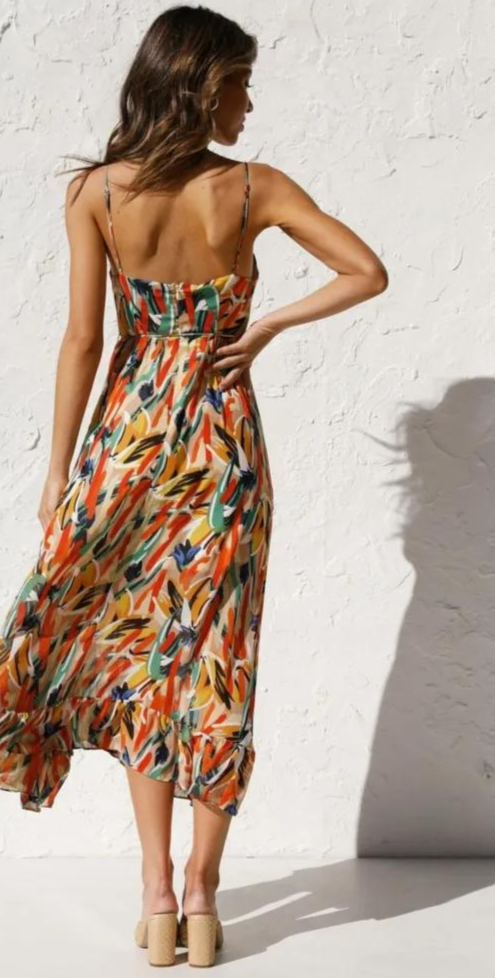 Helena Colorful Dress For Classic Dress with Premium Casual Styling