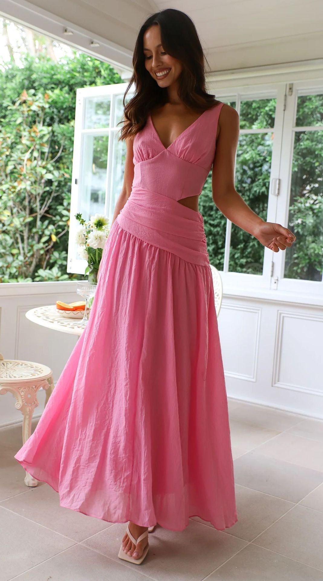 Cherry Dream Dress Rose Red