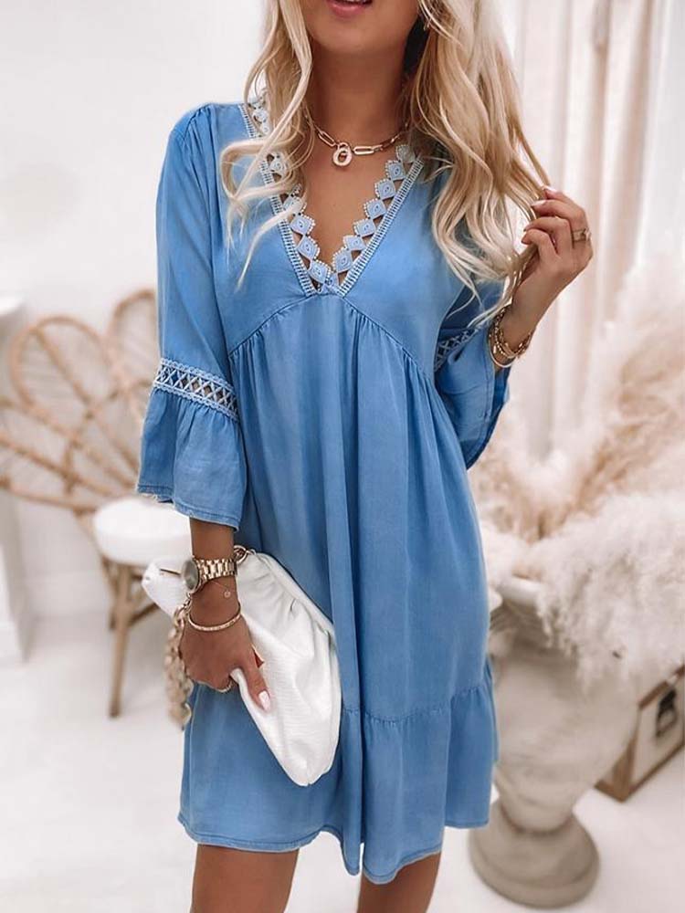 Go Wherever You Go Blue Dress