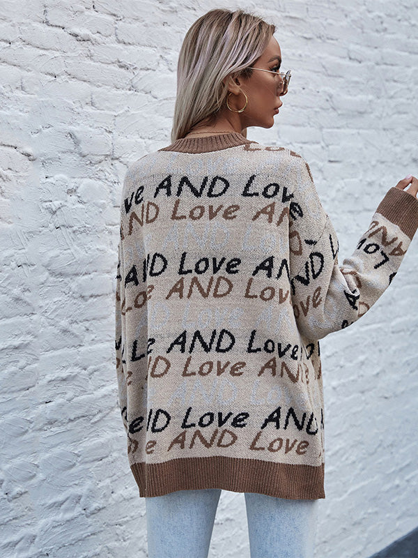 Knitted Letter Sweater