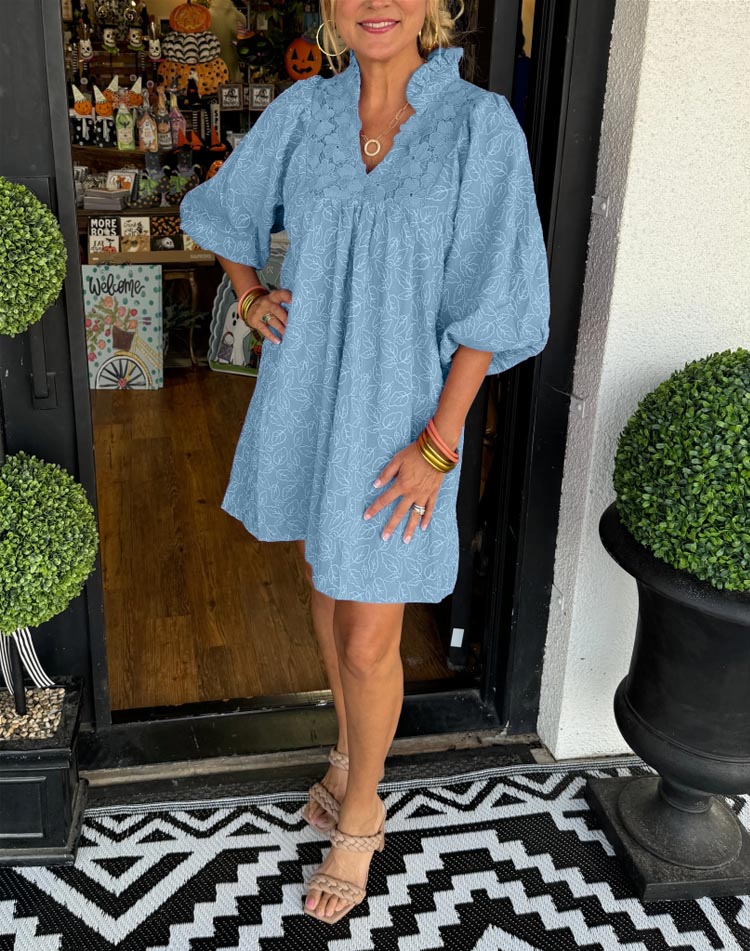 mini puff sleeve dress