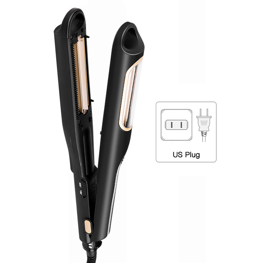 Corrugated flat automatic curling iron