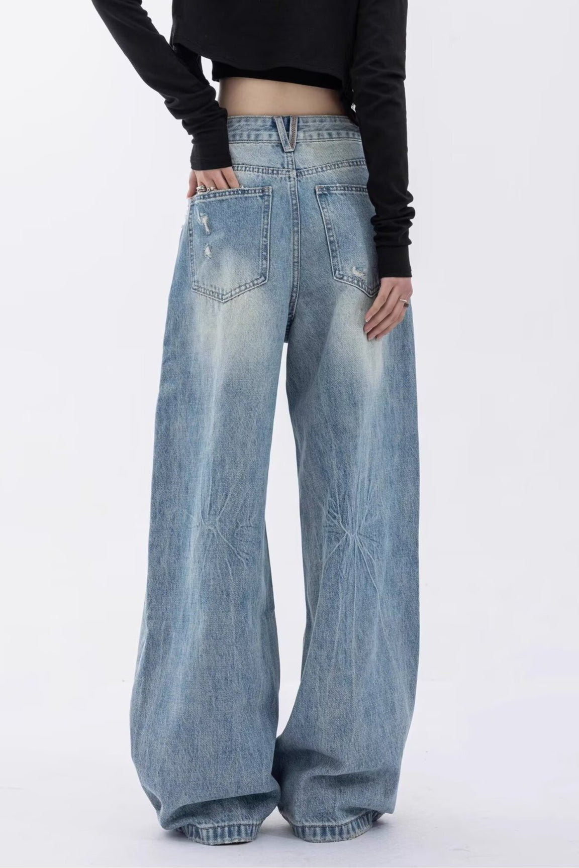 High Street Design Detail Jeans