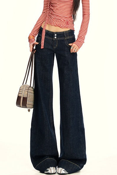 High Waist Slim Flare Jeans