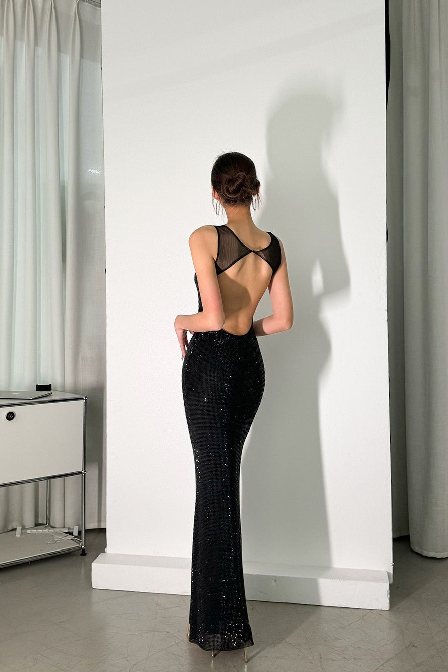 Crystal LowBack Party Dress