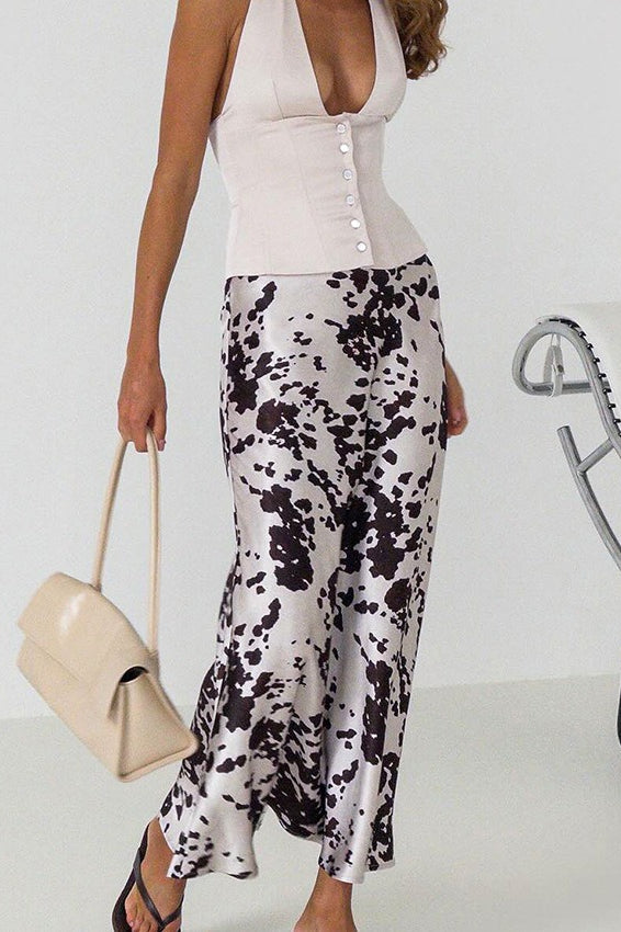 Vintage Cow Print Skirt