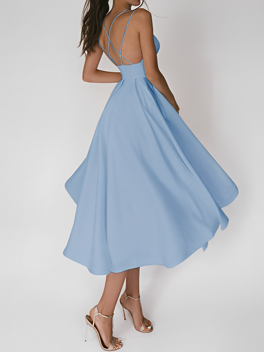 Claudia Aesthetic Spaghetti Dress Statement Occasion Edit