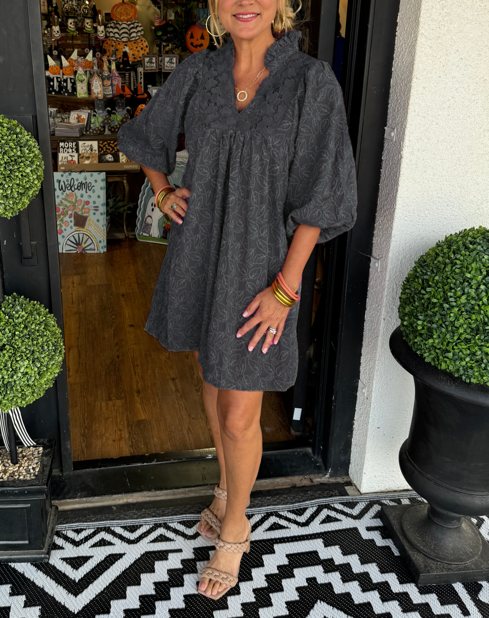 mini puff sleeve dress