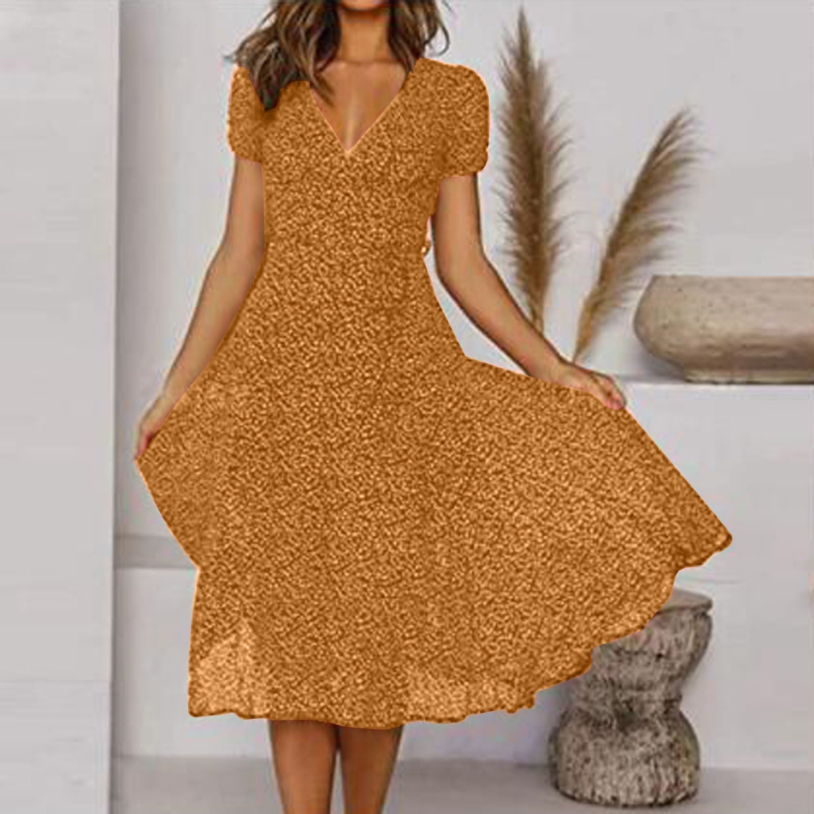 Amanda Exclusive a Line Sundress Boutique Dress Collection