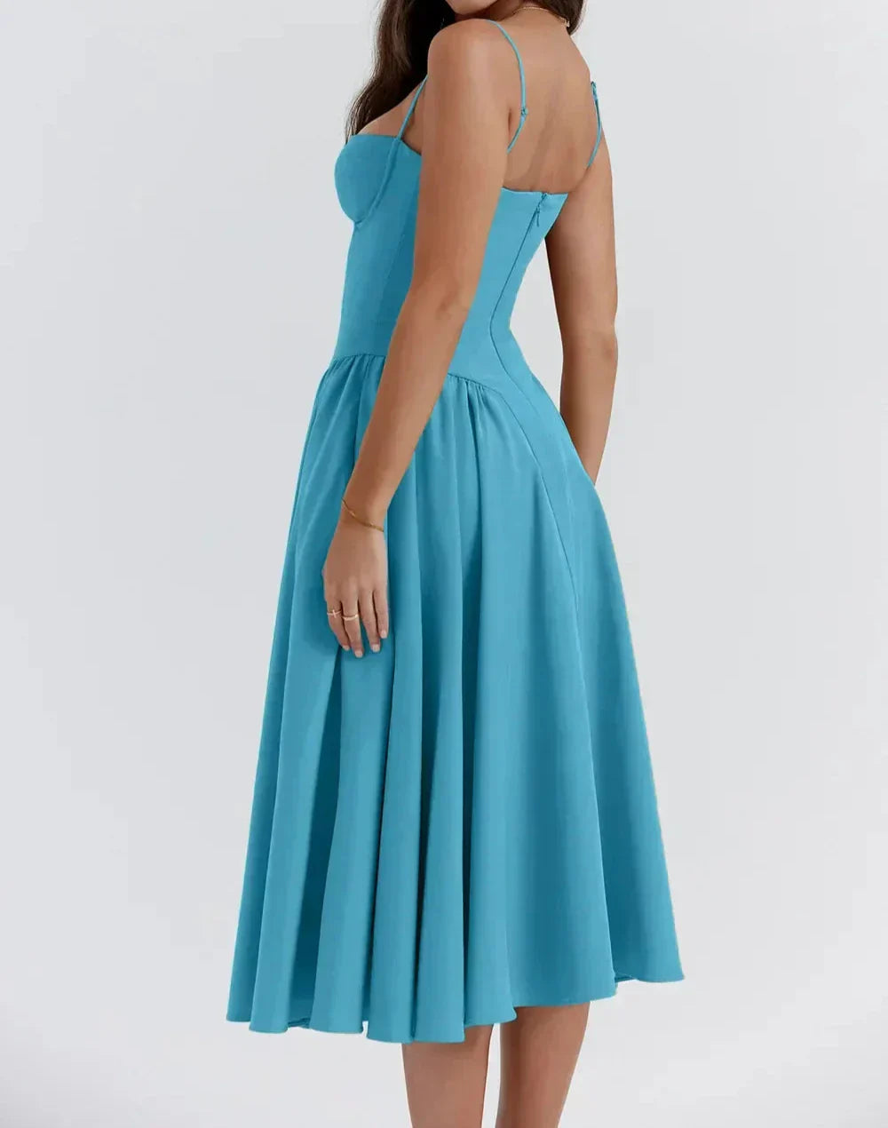 Carolyn Sleeveless Corset Midi Dress