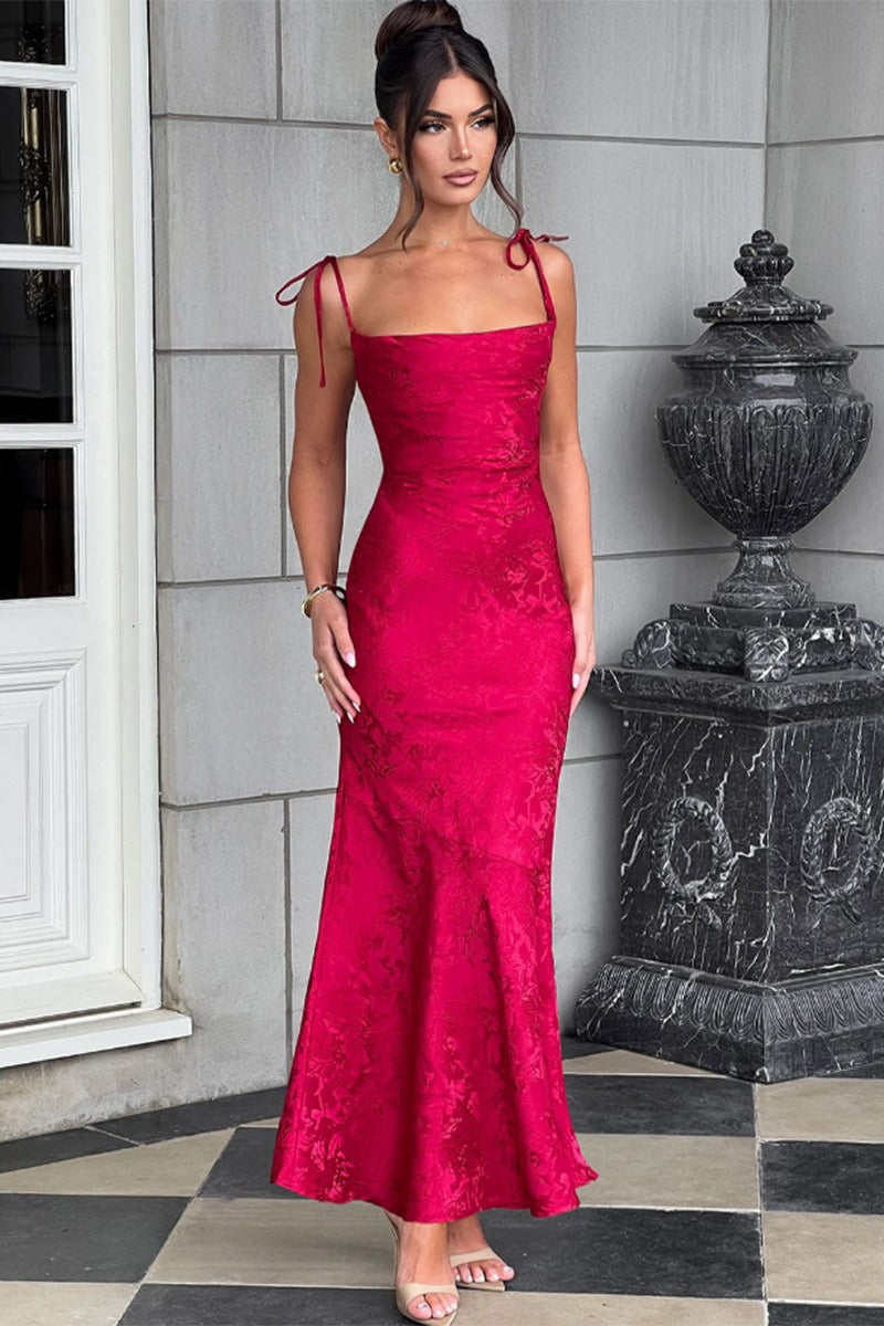 Sash Backless Mermaid Dress 17