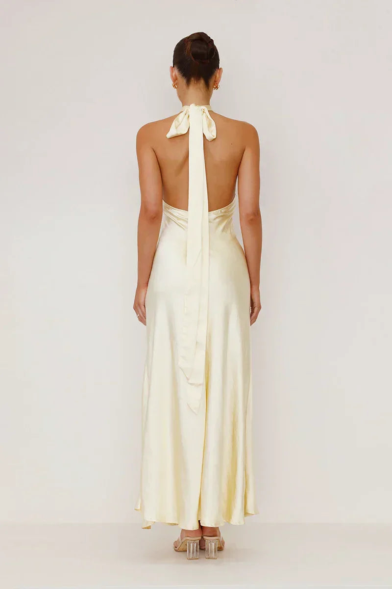 Elsa Exclusive Maxi Dress Yellow Designer Edit