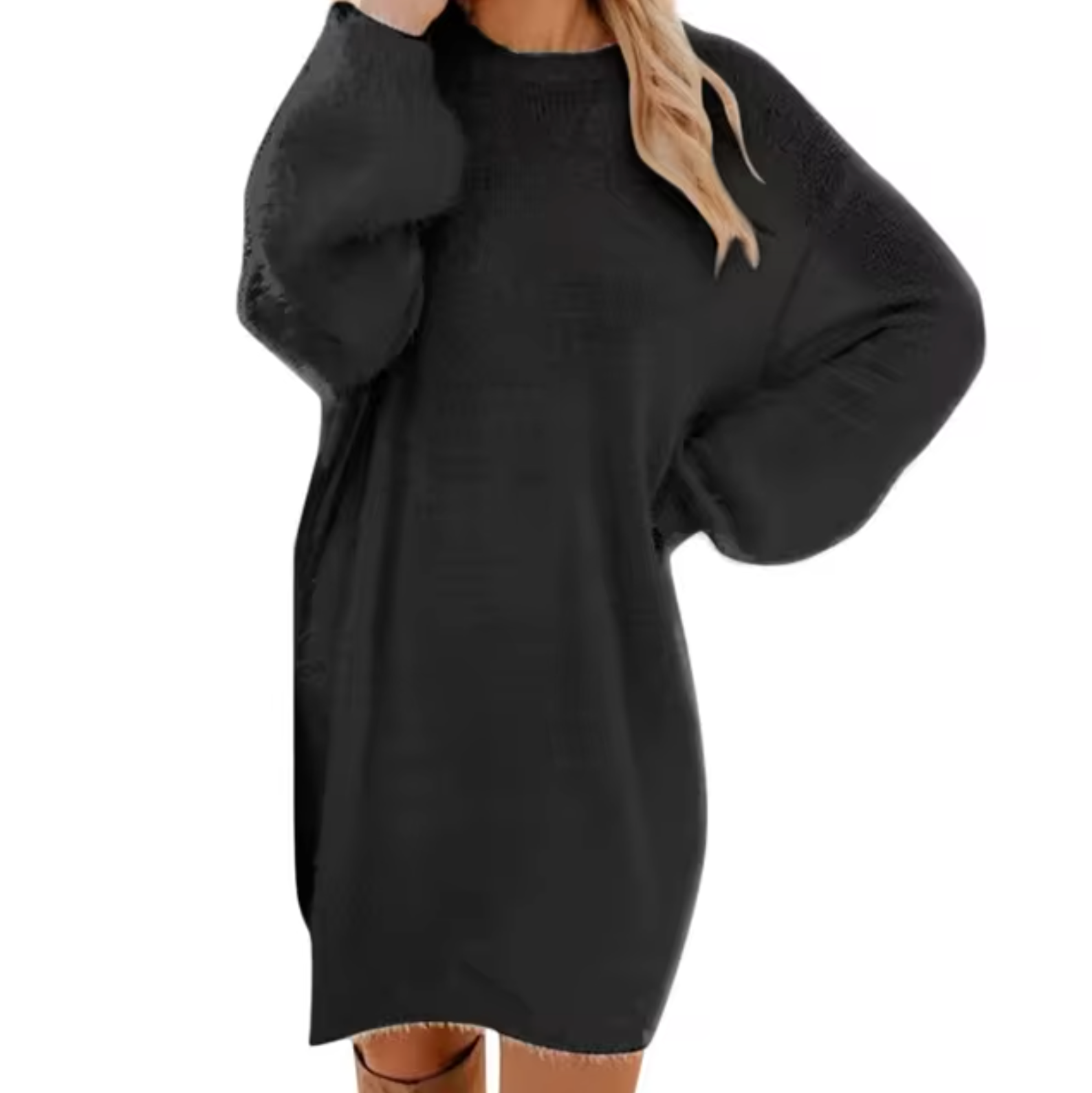 Olga Casual Knit Dress Dress with Relaxed Fit and Streetwear Style