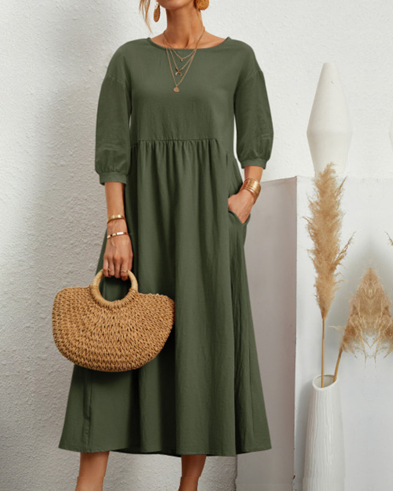 Noelia Long Dress For Dress with Relaxed Fit and Modern Casual Wear