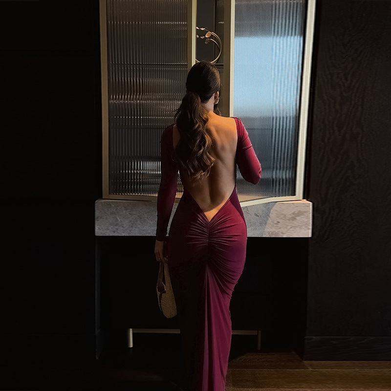 Mulberry Maxi Dress Maroon