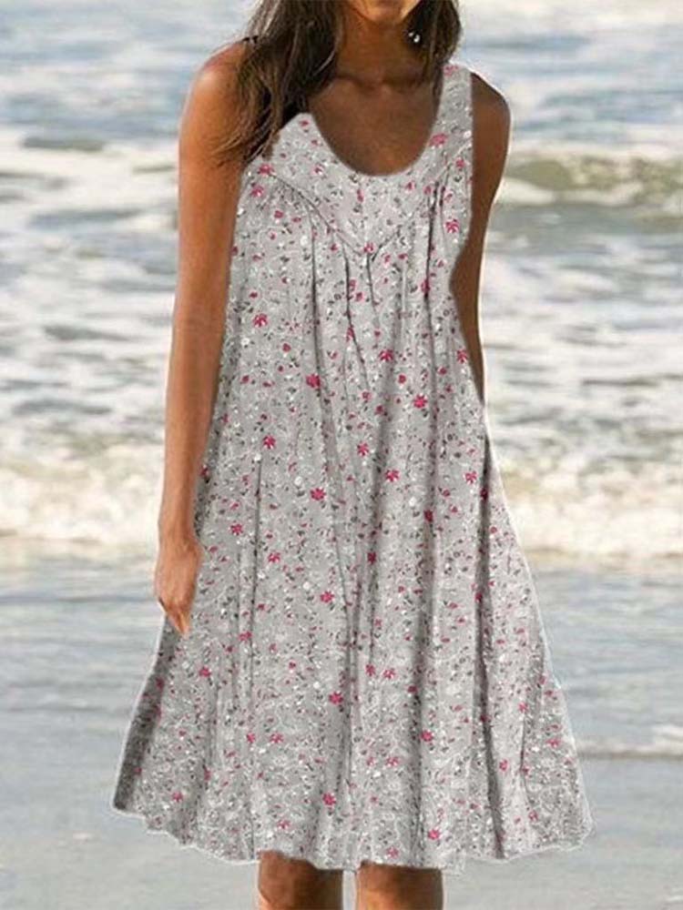 Retro Sleeveless Mini Dress