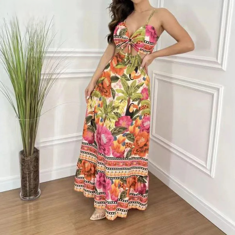 Harper Aesthetic Tropical Maxi Dress Evening Wear Edit