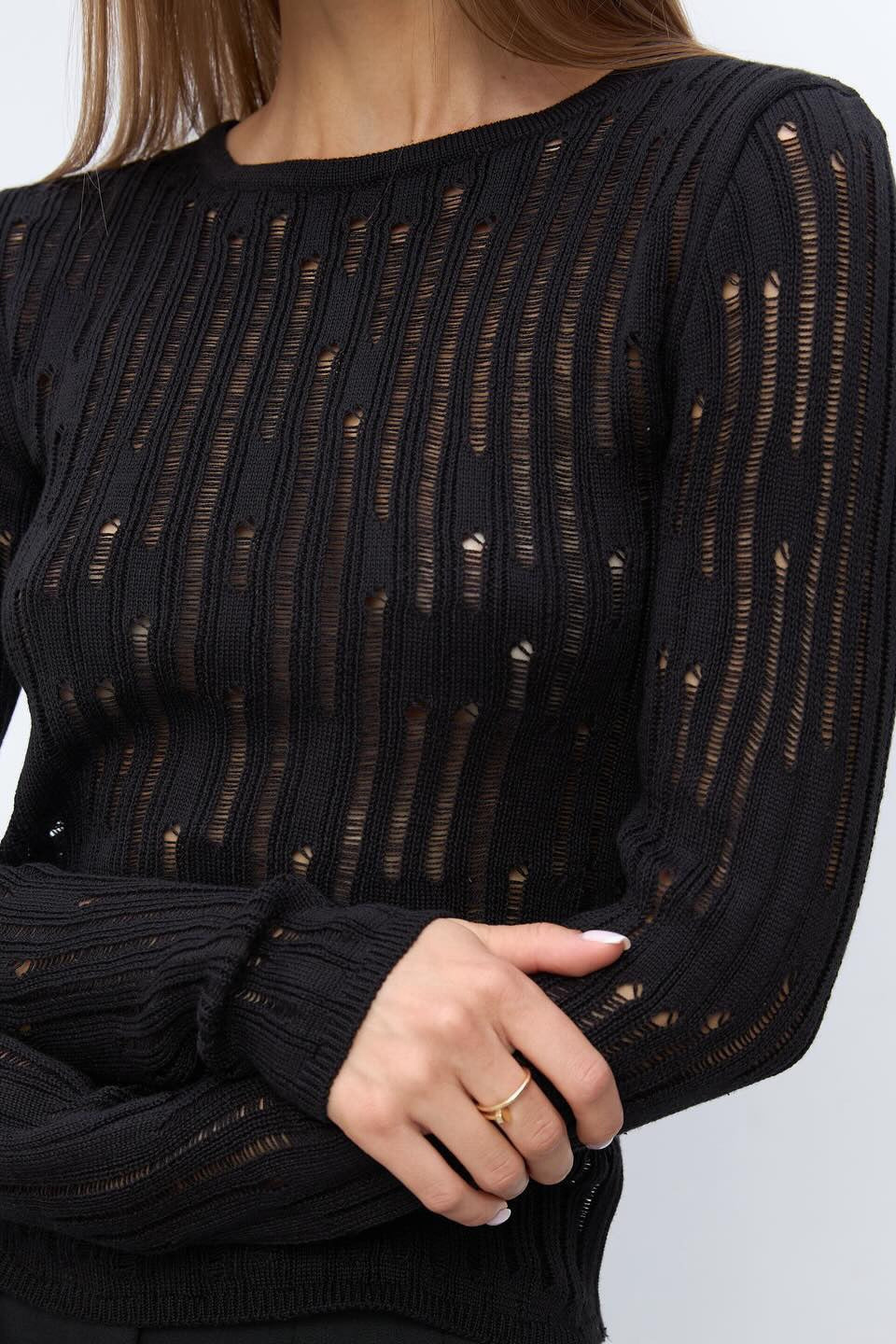 Sheer Elegant Premium Casual Knit Sweater
