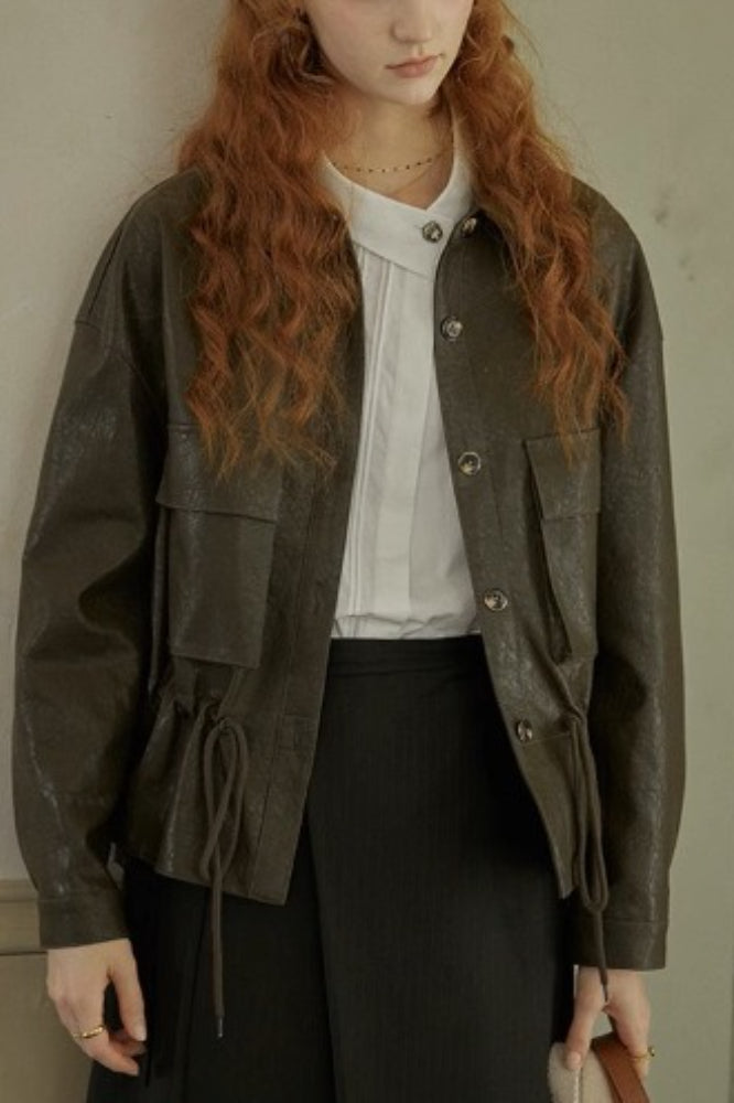 French Linen Unique Collar Blouse