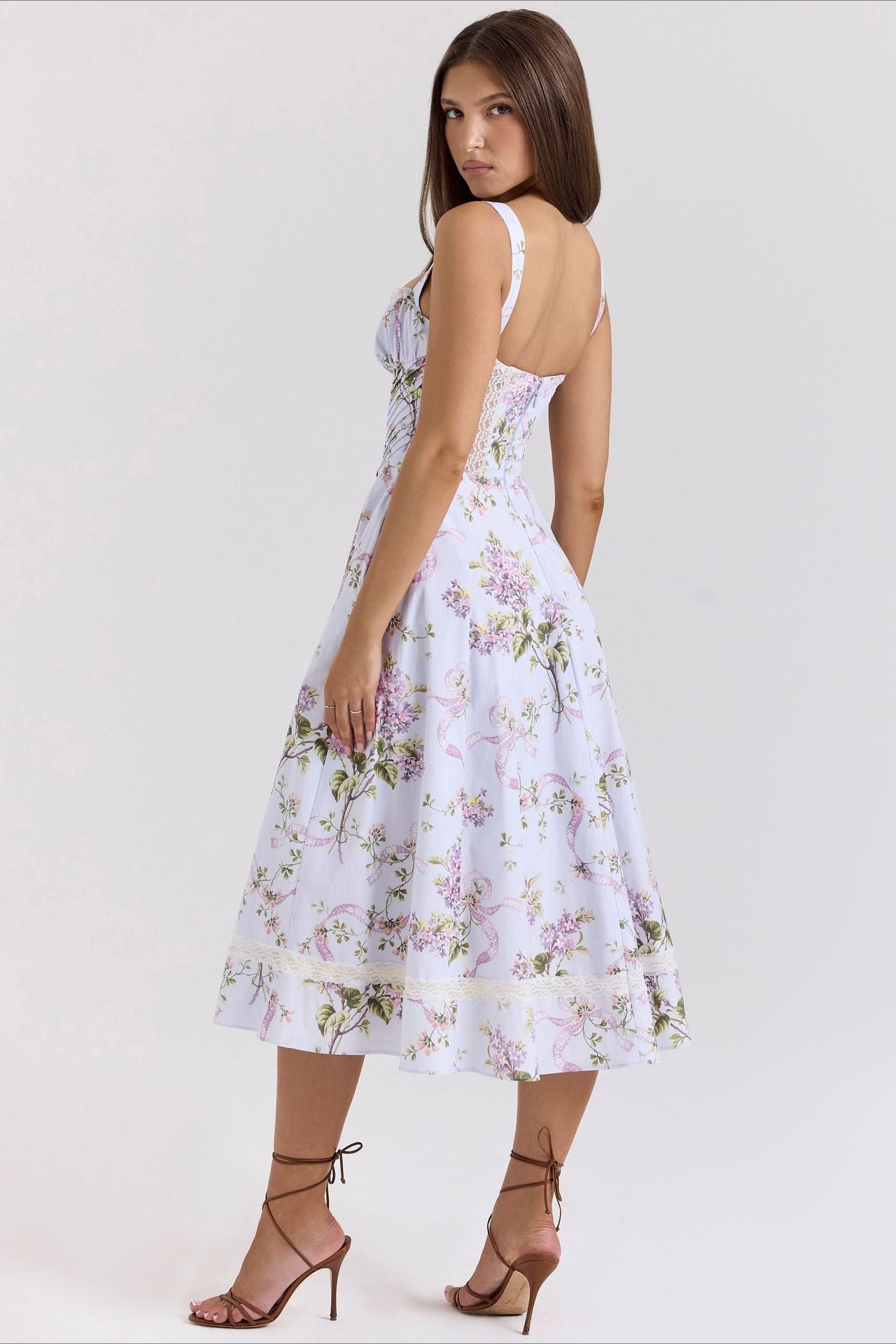Ditsy Floral Slim Fit Slip Dress