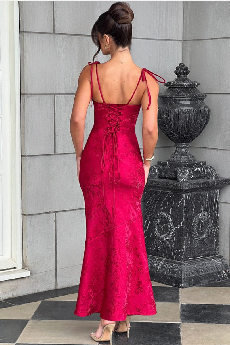 Sash Backless Mermaid Dress 18