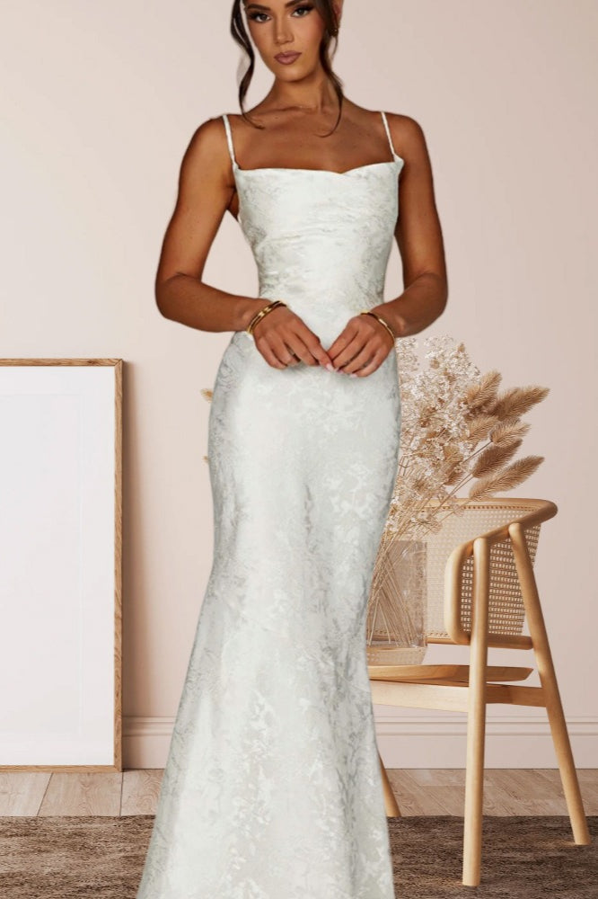 Sash Backless Mermaid Dress 11