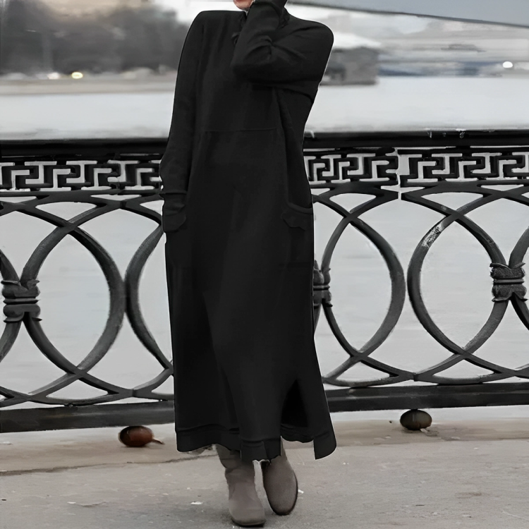 Virginia Boutique Cozy Belly Covering Dress Statement Occasion Edit