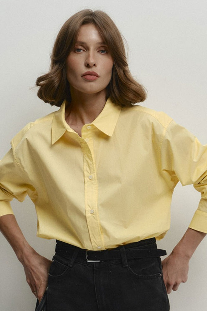 Cotton Loose Fit Office Blouse