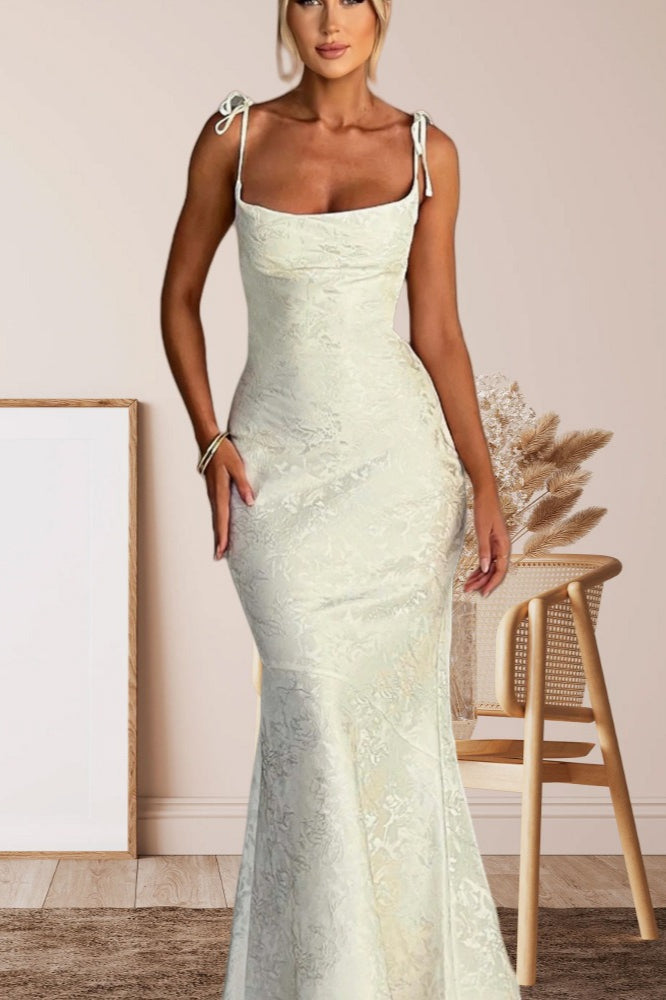 Sash Backless Mermaid Dress 12