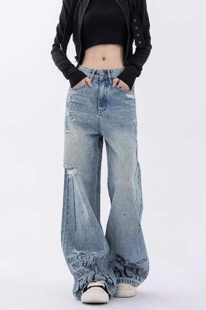 High Street Design Detail Jeans