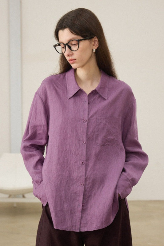 Linen Loose Fit Layering Blouse