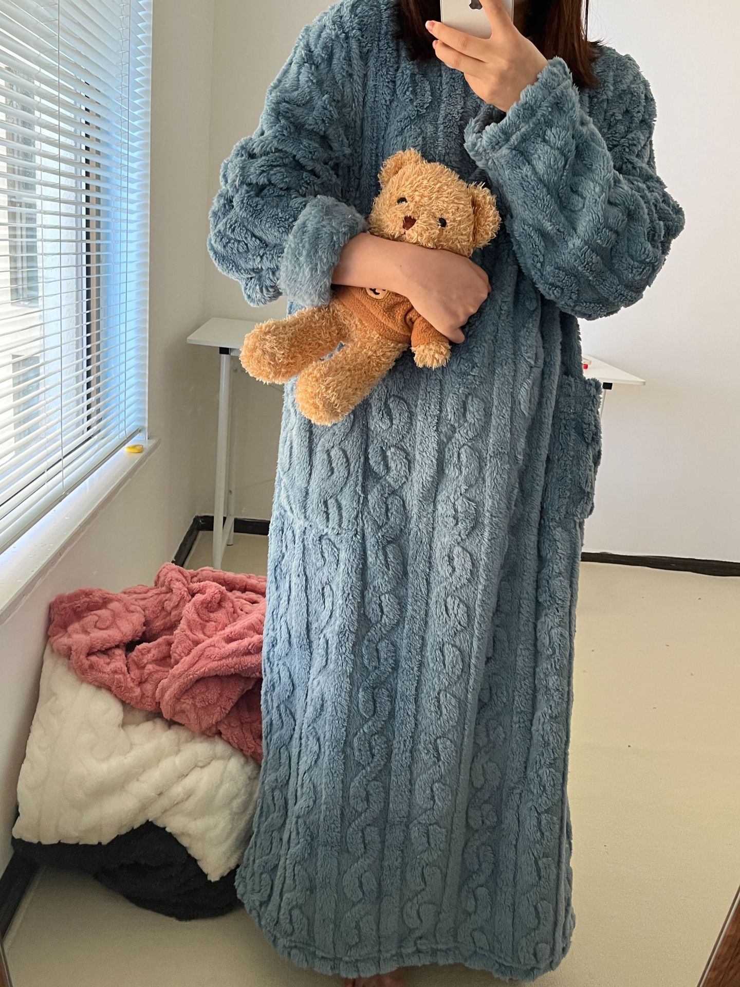 lusailstore - Coral Fleece Nightgown