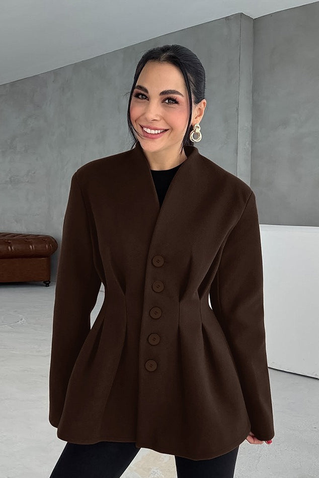 Tailored VNeck Waist Defined Blazer