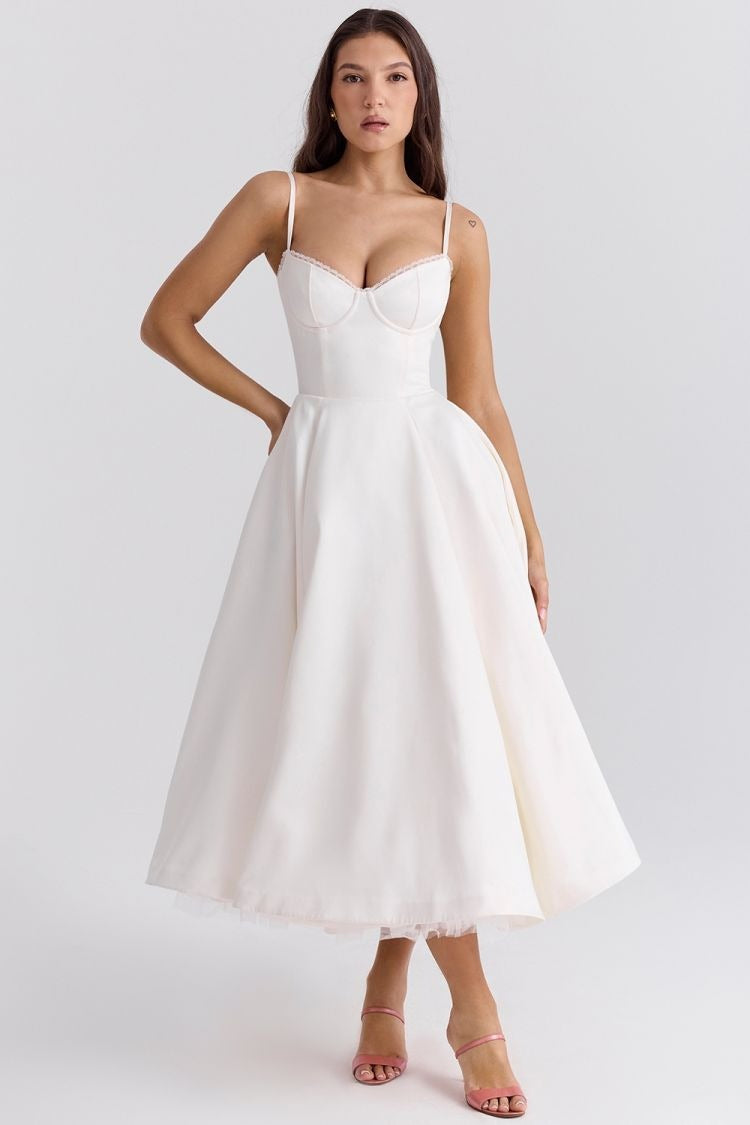 High-End Tulle Ball Gown Spaghetti Strap Party Dress