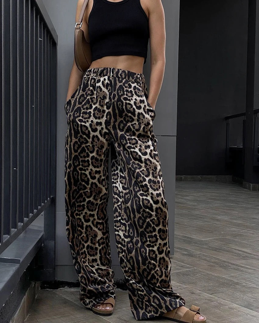Daphne Elegant Pants Print / S