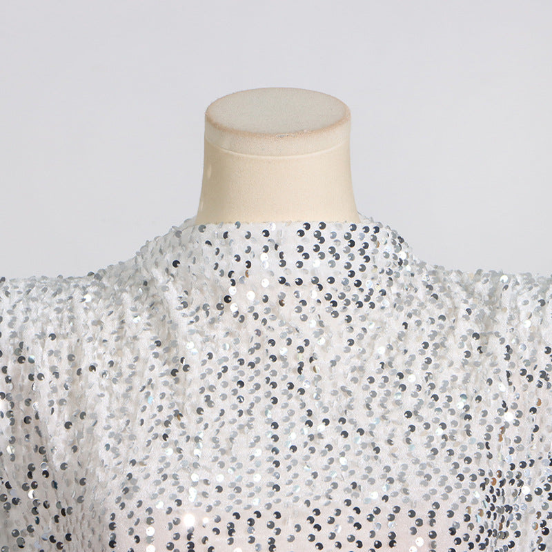 Party On Mini Dress Silver