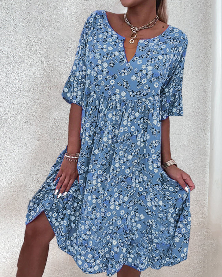 Olga Chic Dress Floral Pattern Evening Wear Edit
